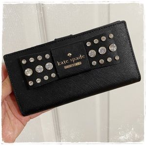 NEW! Kate Spade Davies Mews Stacy Wallet - Black